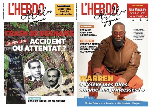 couvertures L'Hebdo Antilles Guyane